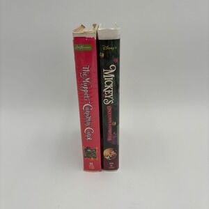 Disney Muppets VHS Bundle Kids OS Multicolor Fair Christmas Carol Mickey Movie